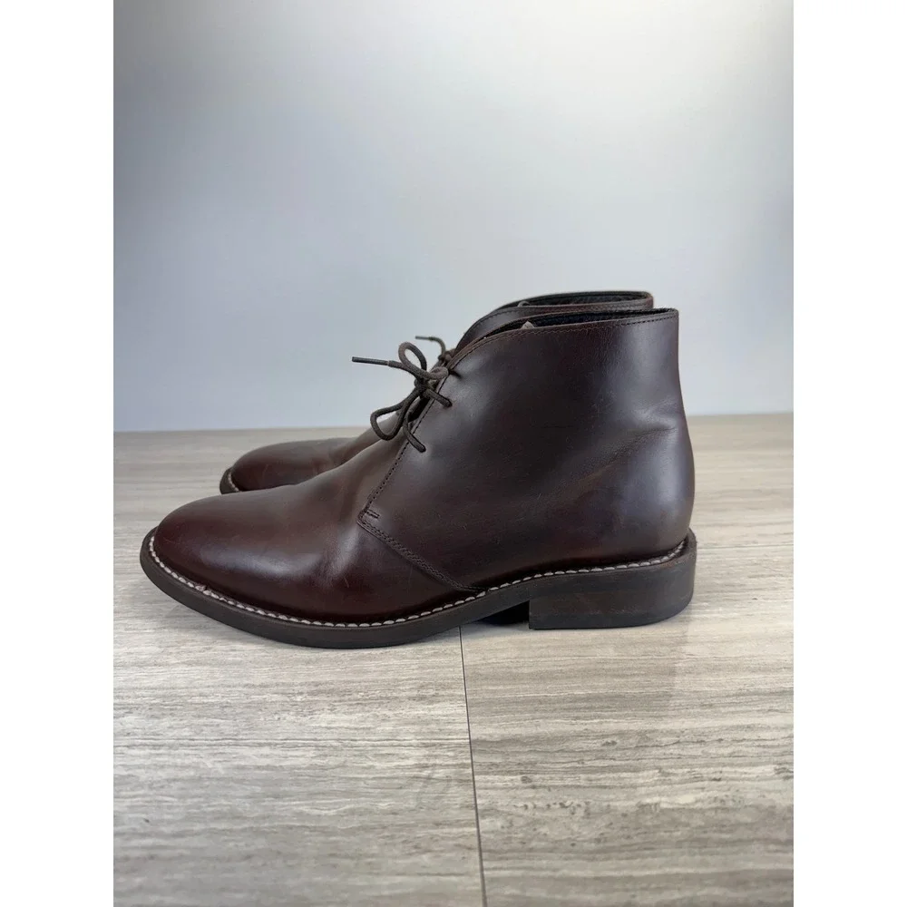 Thursday Boot Co Chukka Scout Brown Leather Men 10.5 Utility Heritage Casual EUC